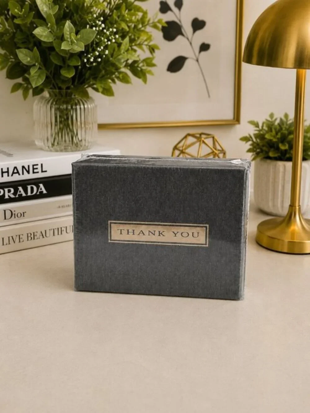 PAPERAGE Thank You Cards Gold Foil Embossed Ivory Blank Cards Envelopes 48 Ct